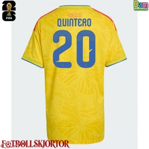 Colombia Juan Fernando Quintero #20 Hemmatröja Dam VM 2026 Kortärmad